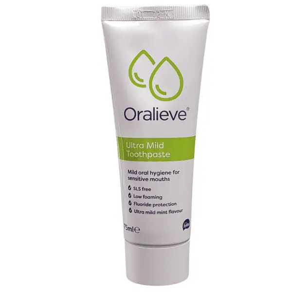 ultra mild toothpaste from Oralieve