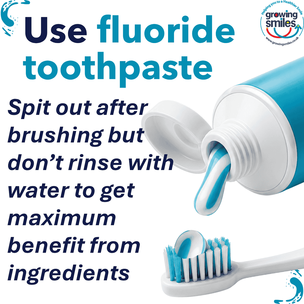 Use fluoride toothpaste for strong teeth and healthy gums