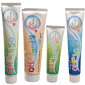 ohp toothpaste 4 choices on a white background
