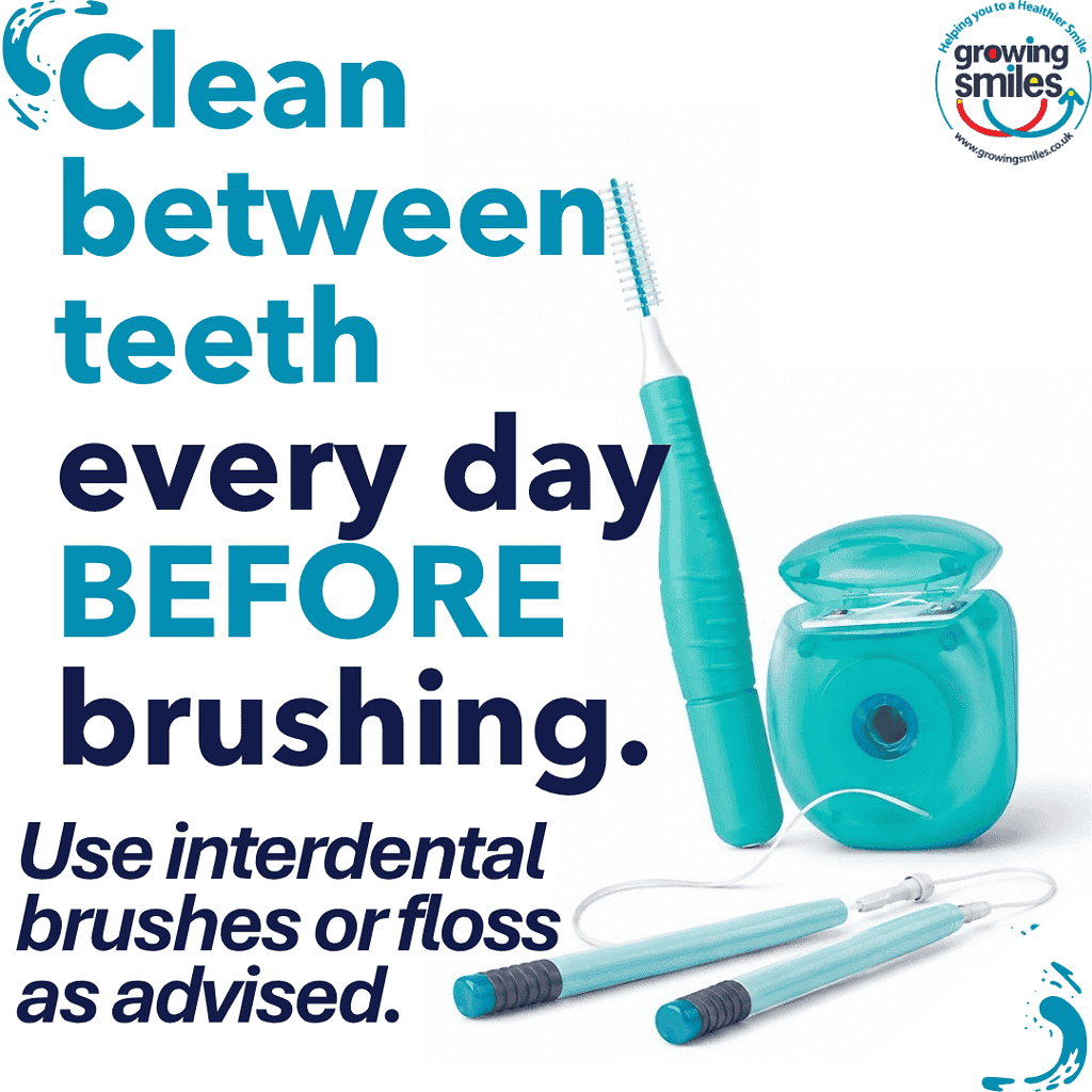 Interdental cleaning to reach spaces your toothbrush can't clean