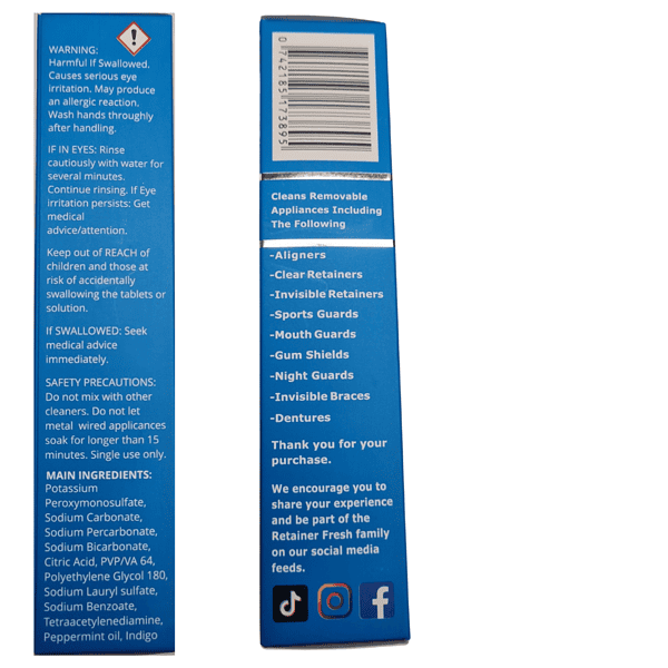 Retainer Fresh Premium  Cleaning Tablets - Image 4