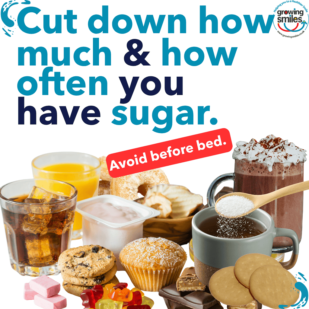 Sugar contributes to tooth decay, gum inflammation and weight gain