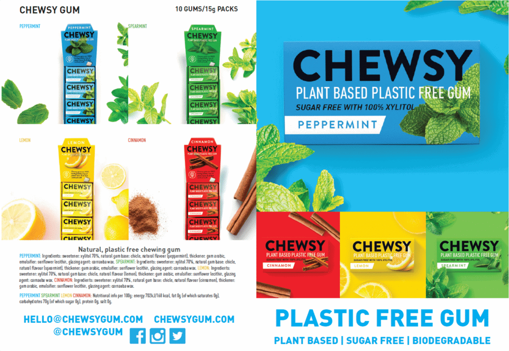 Chewsy Sugar Free Plastic Free Chewing Gum | Buy Online