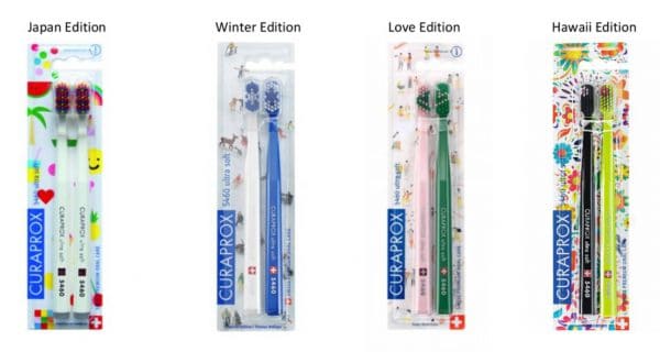 Curaprox twin pack limited edition toothbrush