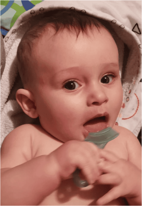 Toothbrush teether
