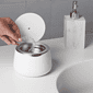 Sonic bath for cleaning dental appliances