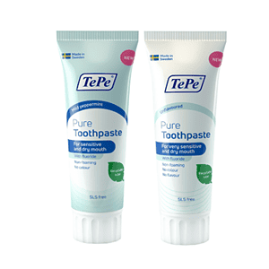 Tepe Pure unflavoured or peppermint toothpaste