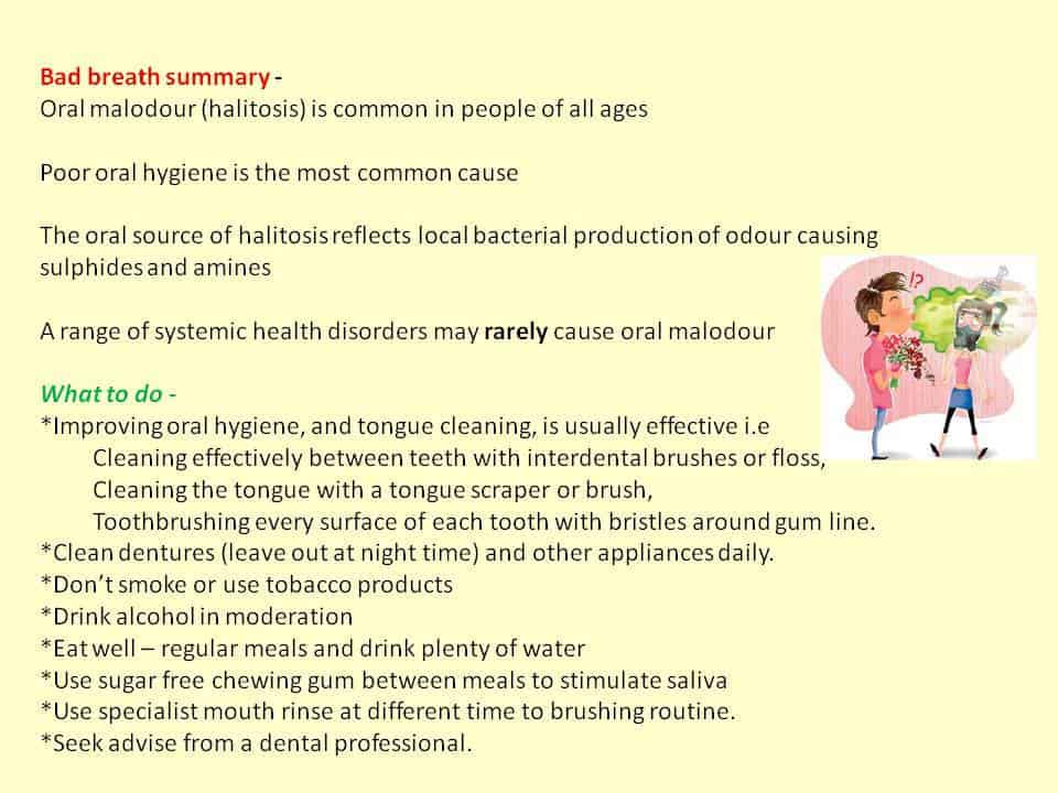 Bad Breath Summary