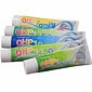 ohp all options of toothpaste on a white background