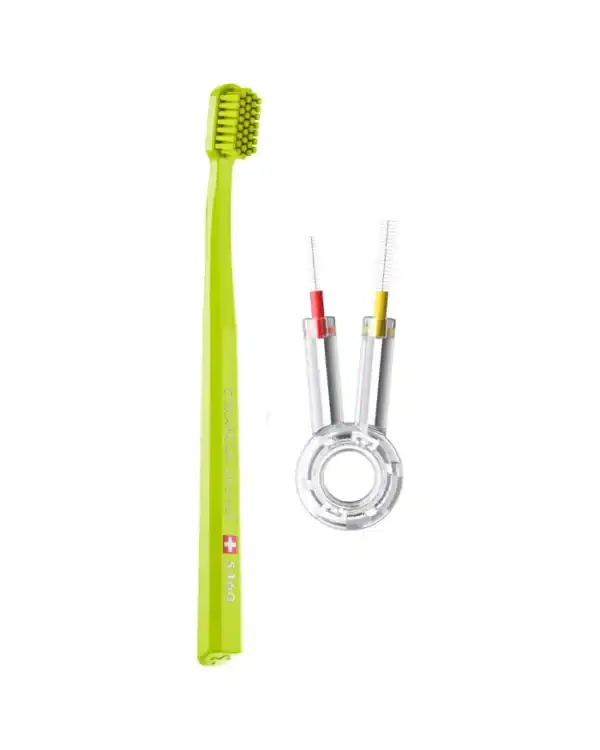 Curaprox super duo to clean 100% of tooth surfaces