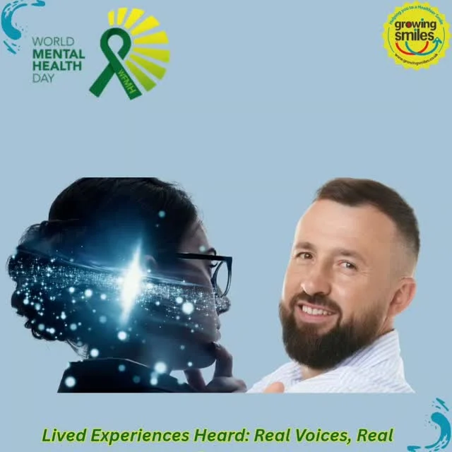 WORLD MENTAL HEALTH DAY 2026Your health mattersYour mind mattersYour mouth matters  What you do mattersYour mouth is the front door to your body – oral health is connected to your overall health and wellbeing.This world mental health day lets think about your mind mouth connection.When we we're struggling mentally, looking after our mouths can feel harder. Eating and drinking can be automatic.   Overlooked or Overdone.Personal hygiene may be passed up.  Self care stagnates - it can be too much effort.Sometimes, every day actions can have a bigger impact on our oral and overall health than we realise. Eat well  Clean well  Be wellMore - https://growingsmiles.co.uk/world-mental-health-day-2026/#WorldMentalHealthDay #WMHD #MentalHealthMatters #OralHealthMatters #selfcare HealthySmileForLife BeKindToYourself