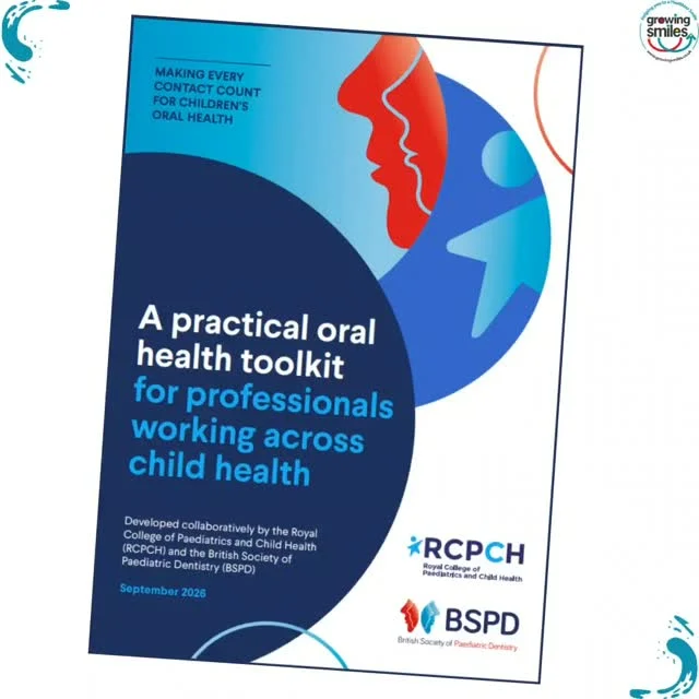 The Royal College of Paediatrics andChild Health (RCPCH) and theBritish Society of PaediatricDentistry (BSPD) has published an oral health toolkit for professionals working across child health. It's a practical toolkit and aims to make oralhealth everybody’s business withinthe children’s workforce.It is is relevant to both clinicaland non-clinical roles involved insupporting child health and wellbeing.Learn more and download at https://www.bspd.co.uk/Professionals/Resources/Childrens-Oral-Health-Toolkit#RCPCH #BSPD #childhealth #oralhealthmatters #MECC